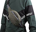 Чоловіча текстильна сумка на пояс Y302-24KHAKI1 Зелена, фото 3