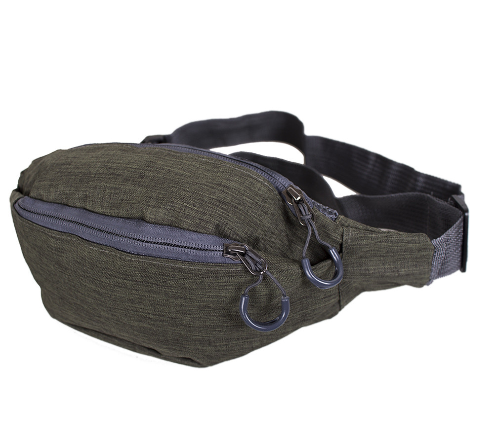 Чоловіча текстильна сумка на пояс Y302-24KHAKI1 Зелена