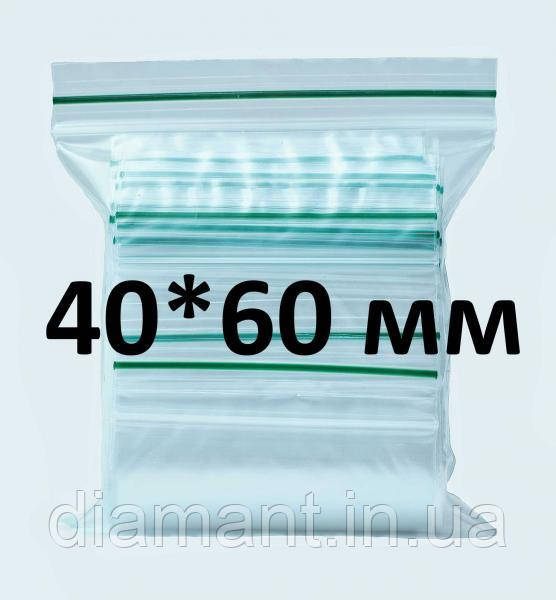 Пакети із замком Zip-Lock 40*60 мм (100 шт.), фото 1