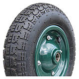 Колесо для тачки 3.50-7 пневматичне, під вісь 20мм, фото 5