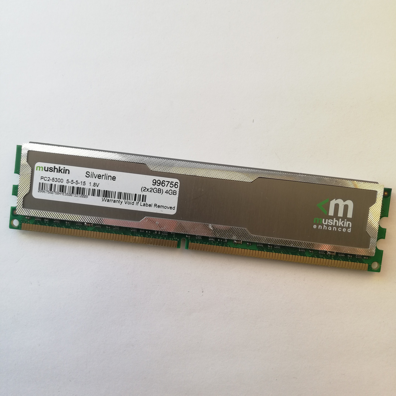Ігрова оперативна пам'ять Mushkin DDR2 2Gb 667MHz PC2 5300U CL5 (996756) Б/В, фото 1