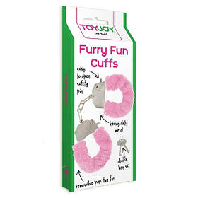 Качеські наручники Toy Joy (Нідерланди) Furry Fun, рожеві all СКІДКА all СКИДКА111