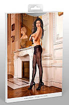 Колготки с узором Black Jacquard Pantyhose от BACI Lingerie all Оригинал, фото 3
