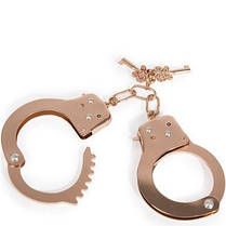 Металеві інтимні наручники для рольових ігор та БДСМ золотисті Gold Metal Cuffs від Pipedream all Оригинал, фото 2