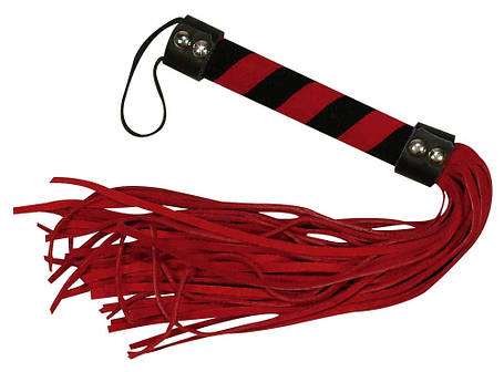 Стильна батіг для БДСМ та рольових ігор чорно-червона Bad Naughty Kitty Toys Whip від Orion all Оригинал, фото 2