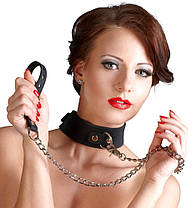 Силиконовый ошейник с поводком для БДСМ и ролевых игр Bad Kitty Silicone Collar and Leash от Orion all, фото 3