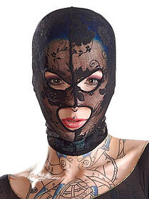 Маска кружевная на голову для эротических ролевых игр черная Bad Kitty Mask Lace от Orion all Оригинал