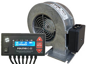 Polster C-22 Автоматика для котла (2 насоси)+ Вентилятор для котла WPA-X2 "М+М"