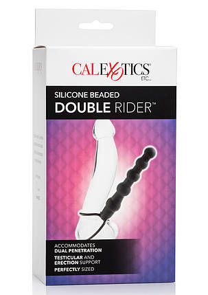 Насадка Silicone Beaded Double Rider для двойного проникновения от California Exotic all Оригинал, фото 2