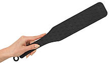 Силиконовая шлепалка-паддл для интимных игр и БДСМ черная Bad Kitty Silicone Paddle от Orion all Оригинал, фото 2