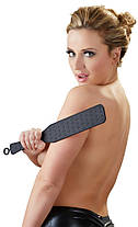 Силиконовая шлепалка-паддл для интимных игр и БДСМ черная Bad Kitty Silicone Paddle от Orion all Оригинал, фото 3