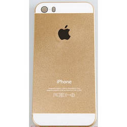 Чохол пластик Золотий із логотипом на IPhone 5/5S infinity