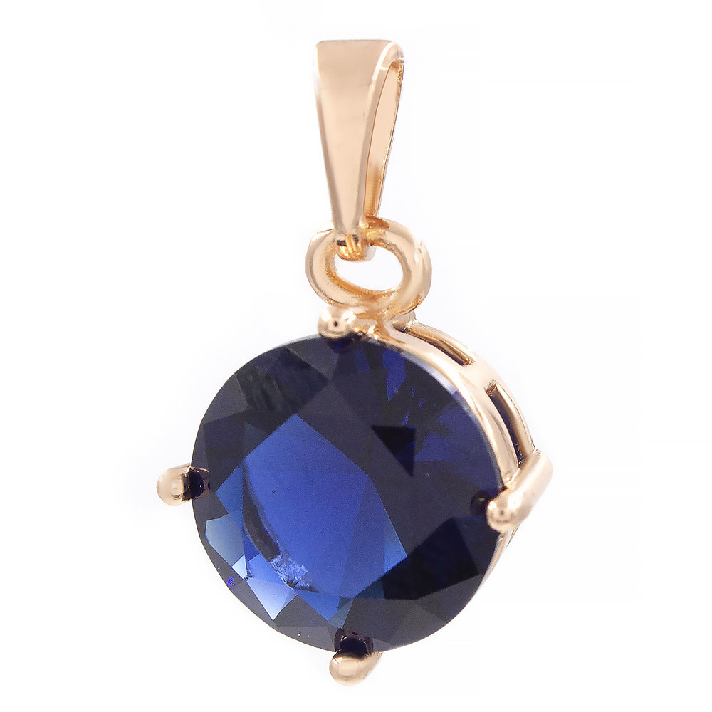 Кулон Xuping позолота синій1,9 см (Медичне золото), фото 1