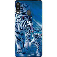 Бампер силіконовий для Samsung M20 з малюнком Тигри