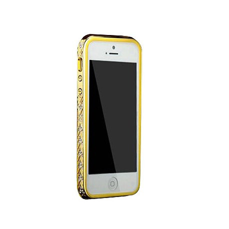 Бампер для iPhone 4/4S Weilong Золото-белый infinity