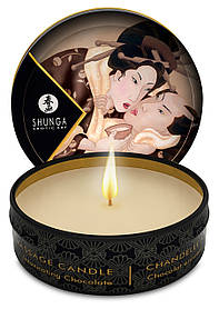 Масадна свічка Shunga Message Candle Chocolate 30 мл з запахом шоколаду на масловій основі all Оригінал