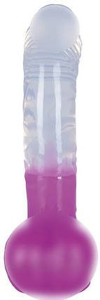 Фаллоімітатор на присосі з мошонкою Orion Ready Mate прозоро-фіолетовий all Оригінал, фото 3