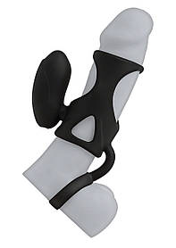 Насадка на пенис Silicone с вибрацией Cock Cage Vibrating от Doc Johnson all Оригинал