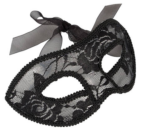 Мережева маска для еротичних ігор на очі Cottelli Collection Accessoires Lace Mask від Orion чорна all Оригинал, фото 2