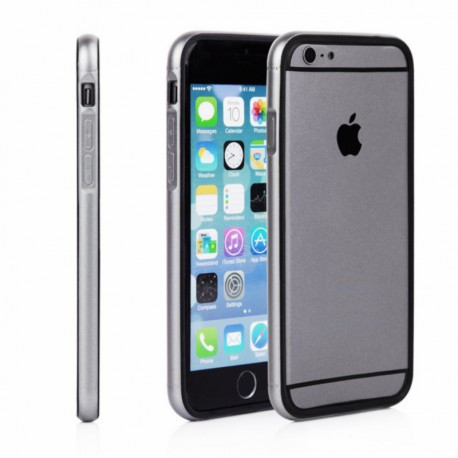 Алюмінієвий бампер з силіконом для iPhone 7 Plus Сріблястий infinity