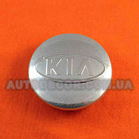 Колпачки заглушки на литые диски KIA (58/49/11) серебристые