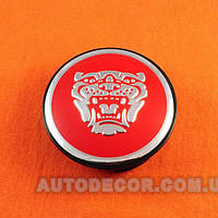 Колпачки заглушки на литые диски Jaguar (59/50/12) 8w93-1a096-ab красные
