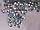Термо стрази Lux ss12 Crystal AB (3.0 mm) 100шт, фото 6