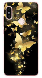 Силіконовий чохол для Xiaomi Redmi Note 6 pro з малюнком метелики