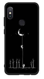 Оригінальний Бампер силіконовий для Xiaomi Redmi Note 6 pro з картинкою космонавти