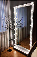 Зеркало напольное с подсветкой Фози 18 ламп, для дома, салона красоты, магазина