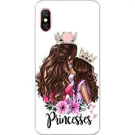 Оригінальний Бампер силіконовий для Xiaomi Redmi Note 6 pro з картинкою принцеси