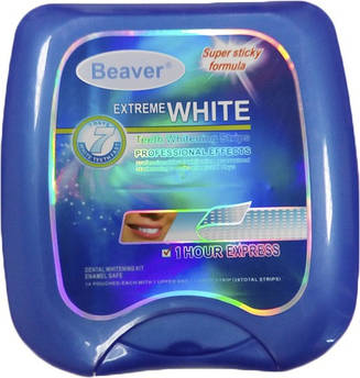 Смужки для відбілювання зубів Beaver Extreme White 1-Hour Express