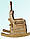 Крісло-гойдалка HEGA Ведмедик дерев'яний яскравий з розписом з усіх сторін, фото 5
