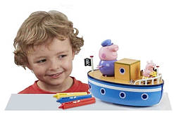 Ігровий набір Peppa — МОРСКЕ ПРИМИКАННЯ (кораблик, 3 фігурки)
