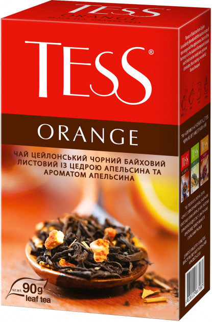 Чай черный с апельсином и яблоком TESS Orange 90 гр.