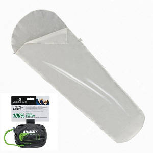 Вкладка для спального мішка Ferrino Liner Travel Mummy White