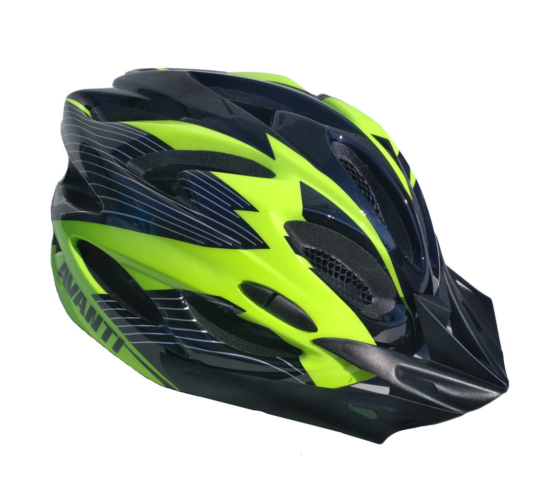 Шолом велосипедний Avanti AVH-02 M (55-61) чорно-зелений, фото 1