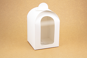 Коробка "Купол" М0056-о2 біла, розмір: 160*160*240 мм