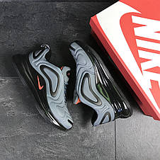Чоловічі кросівки Nike air max 720,текстиль,сірі, фото 3