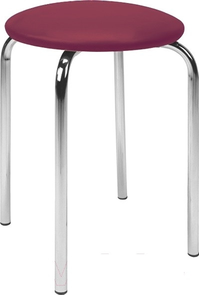 Табурет Chico (Чіко) chrome шкірзам EV-11 (фіолетовий), фото 1
