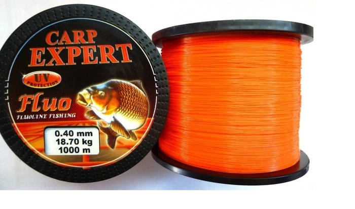 Леска карповая Carp Expert UV Fluo Orange 1000 м (оранжевая) (ID ...