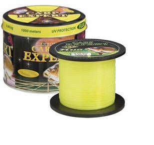 Волосінь коропова Expert UV Fluo Yellow 1000 м (жовта)