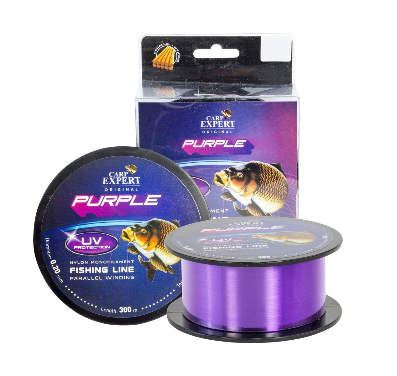 Волосінь коропова Carp Expert UV Purple 300 м (фіолетова)