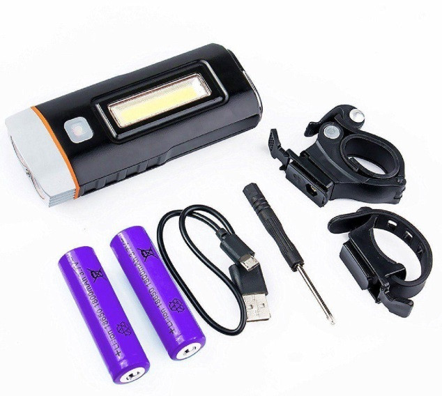 Велофара TG UltraFire Light M48A (2 акумулятори, зарядка від USB, Функція Power Bank)