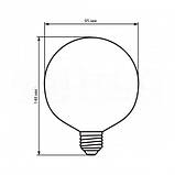 Філаментна лампа Led Biom FL-420 G95 8W E27 2300 K (Бронзове скло), фото 3