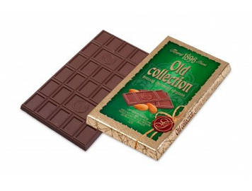 Шоколад молочний OLD Collection з мигдалем 200 г/16 шт (ХКФ)