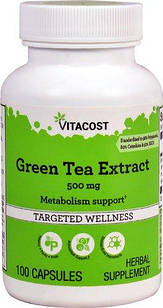 Vitacost Екстракт зеленого чаю  (США) 500 мг, 100 капсул