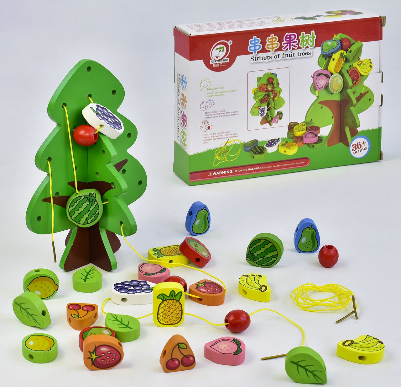 Дерев'яна шнурівка Фруктове дерево