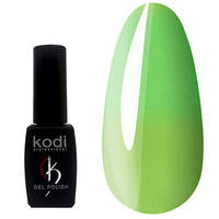 Термо гель-лак Kodi Professional №Т637 - светло-зеленый, при нагевании светлеет, 7 мл