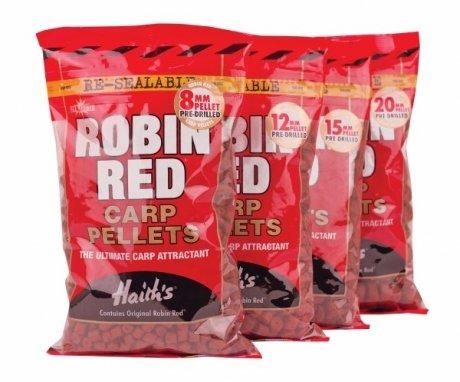 Пеллетс Dynamite Baits Robin Red Carp Pellets 8mm (Pre-Drilled)